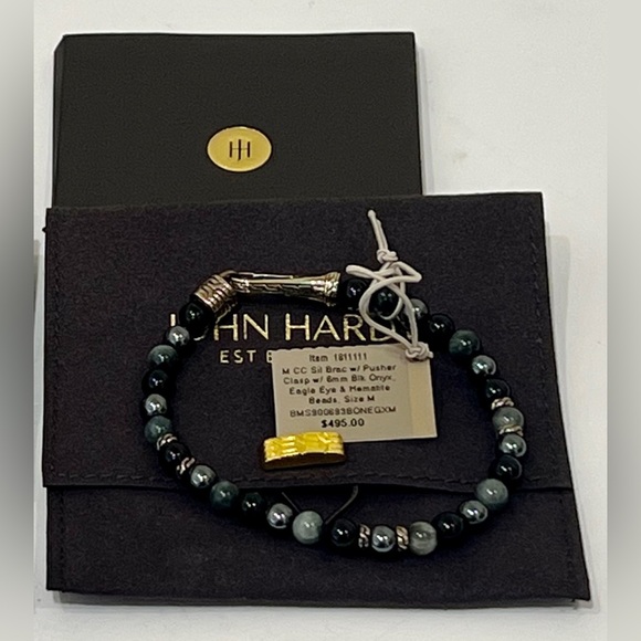 John Hardy Black Onyx, Eagle Eye & Hematite Bracelet - Picture 3 of 6